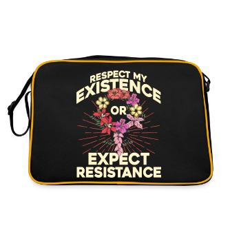 Droits des femmes Autonomisation féministe - Sac Retro - noir/or - Dos