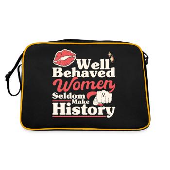 Droits des femmes Autonomisation féministe - Sac Retro - noir/or - Dos