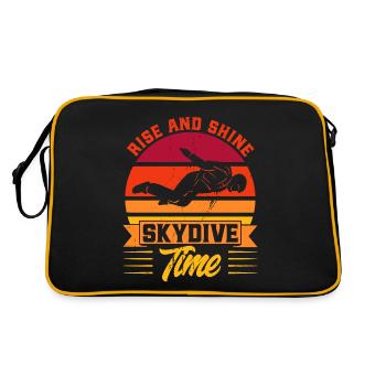 Cadeau de parachutisme Bodyflying Skydiving - Sac Retro - noir/or - Dos