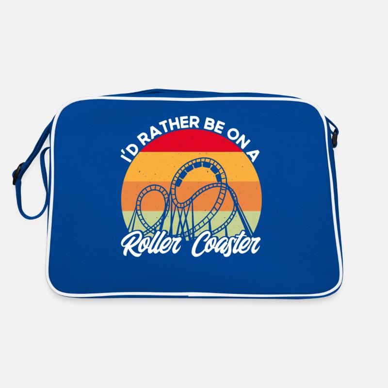 Wooden Roller Coaster Roller Coaster Theme Park Cadeau Sac Retro