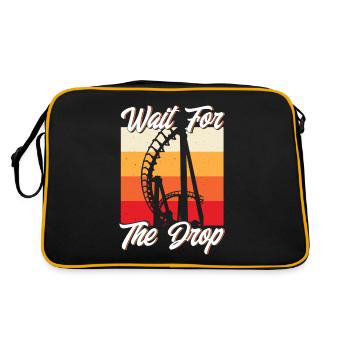 Wooden Roller Coaster Roller Coaster Roller Coaster Lovers Ges - Retro Bag - black/gold - Back