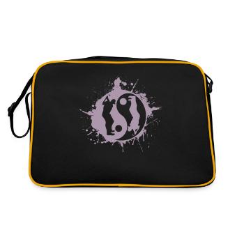 Golf Golfeur Golfing Yin Yan Symbole Japonais - Sac Retro - noir/or - Dos