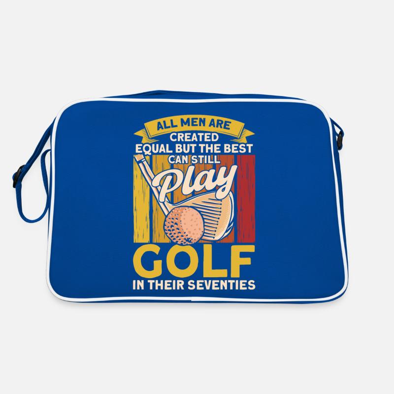 Golfer Golfplatz Golfspieler Geschenk Retro Tasche