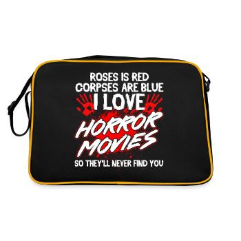 Film d’horreur Spooky Movies Slasher Movie Gift - Sac Retro - noir/or - Dos
