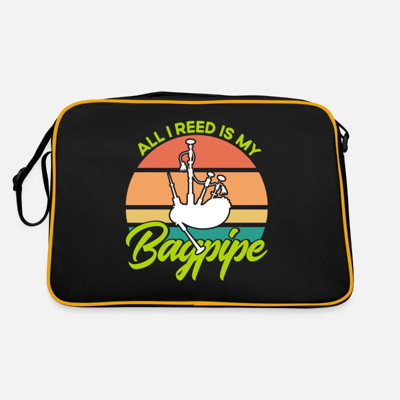 Bagpipers Scottish Bagpipes Bagpipes Retro Bag