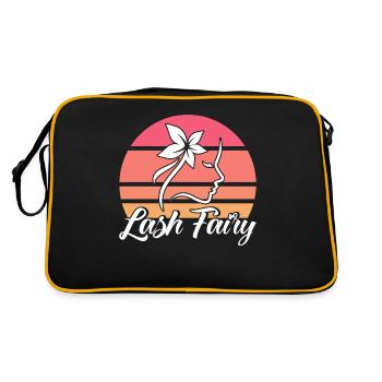 Maskenbildner Kosmetikerin Gesichtsbehandlung Gesc - Retro Tasche - Schwarz/Gold - Hinten