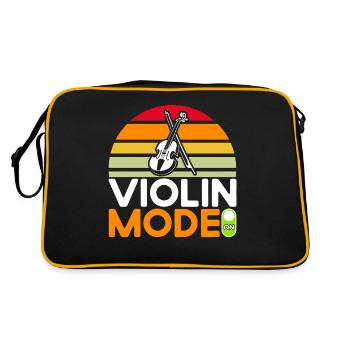 Violon jouant du violon Orchestre Cadeau - Sac Retro - noir/or - Dos