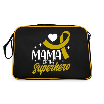 Survivant du cancer infantile du ruban jaune v - Sac Retro - noir/or - Dos