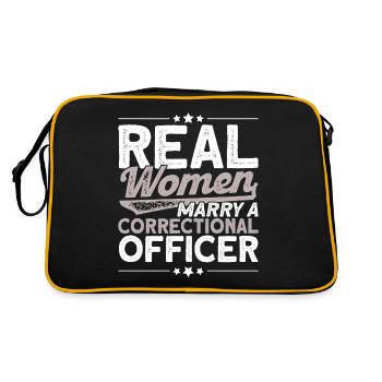 Prison guard Handcuffs Correctional officer - Retro Bag - black/gold - Back