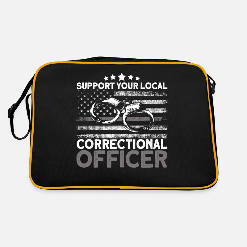Agent correctionnel Menottes Gardien de prison Sac Retro