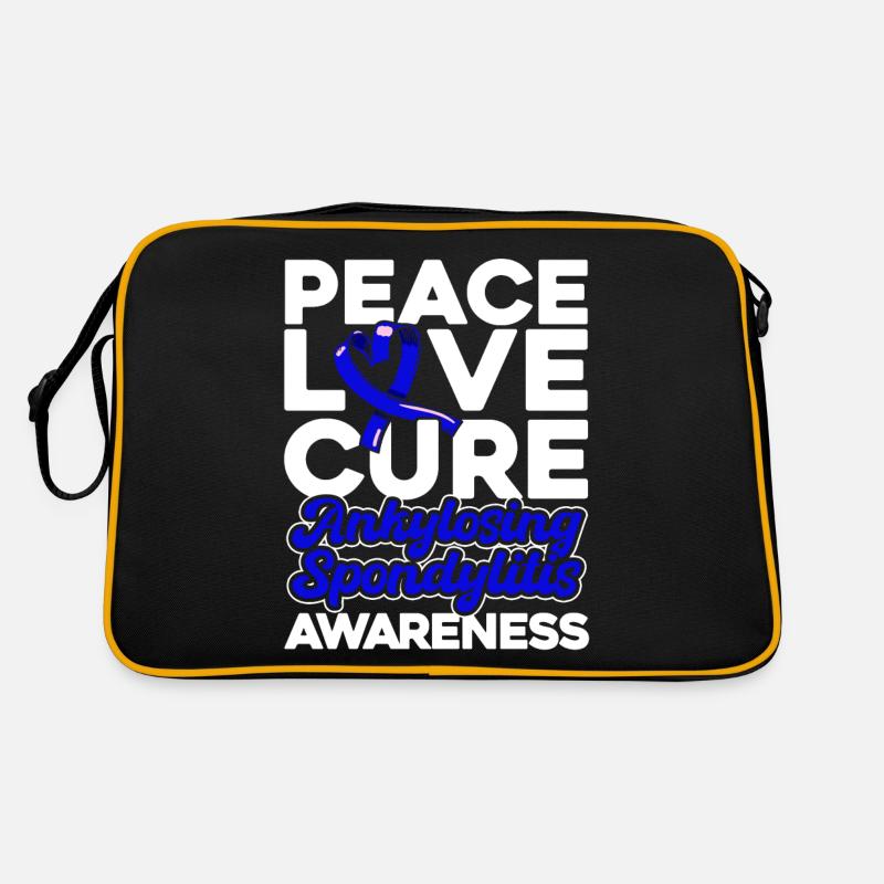 Ruban bleu de conscience de la spondylarthrite ankylosante Sac Retro