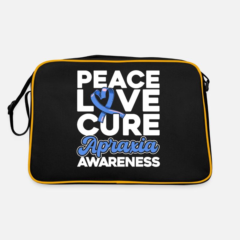 Apraxie Conscience Ruban bleu Apraxie survivant Sac Retro