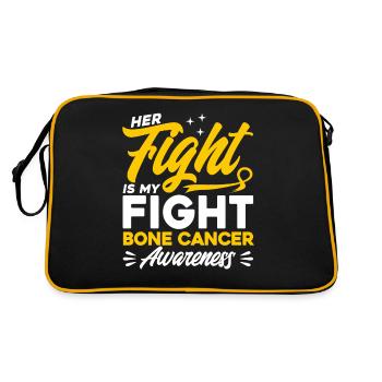 Cancer des os Survivants du cancer des os Soutien - Sac Retro - noir/or - Dos
