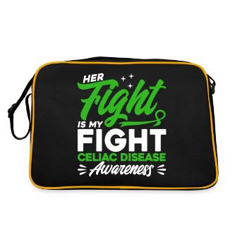 Celiac Disease Survivor Celiac Disease Support Coeliac - Retro Bag - black/gold - Back