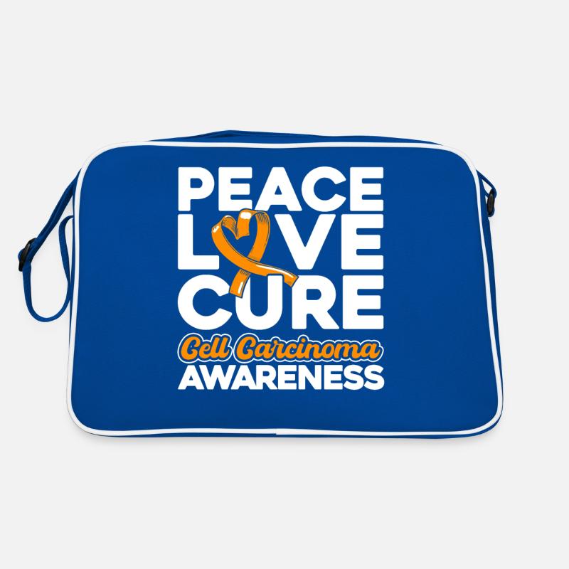 cell carcinoma awareness orange loop cell carzi Retro Bag