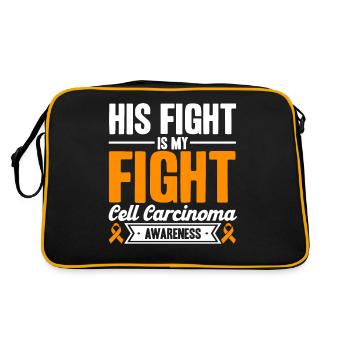 Soutien pour la sensibilisation au carcinome cellulaire - Sac Retro - noir/or - Dos