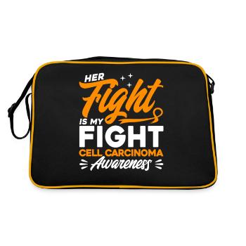 Cell carcinoma Surviving cell carcinoma support - Retro Bag - black/gold - Back