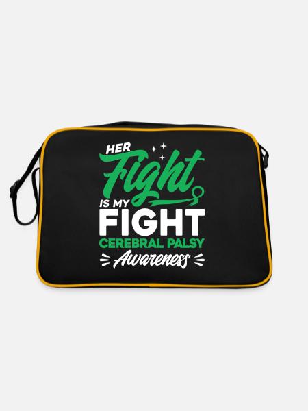 Cerebral Palsy Surviving Cerebral Palsy U - Retro Bag - black/gold - Back