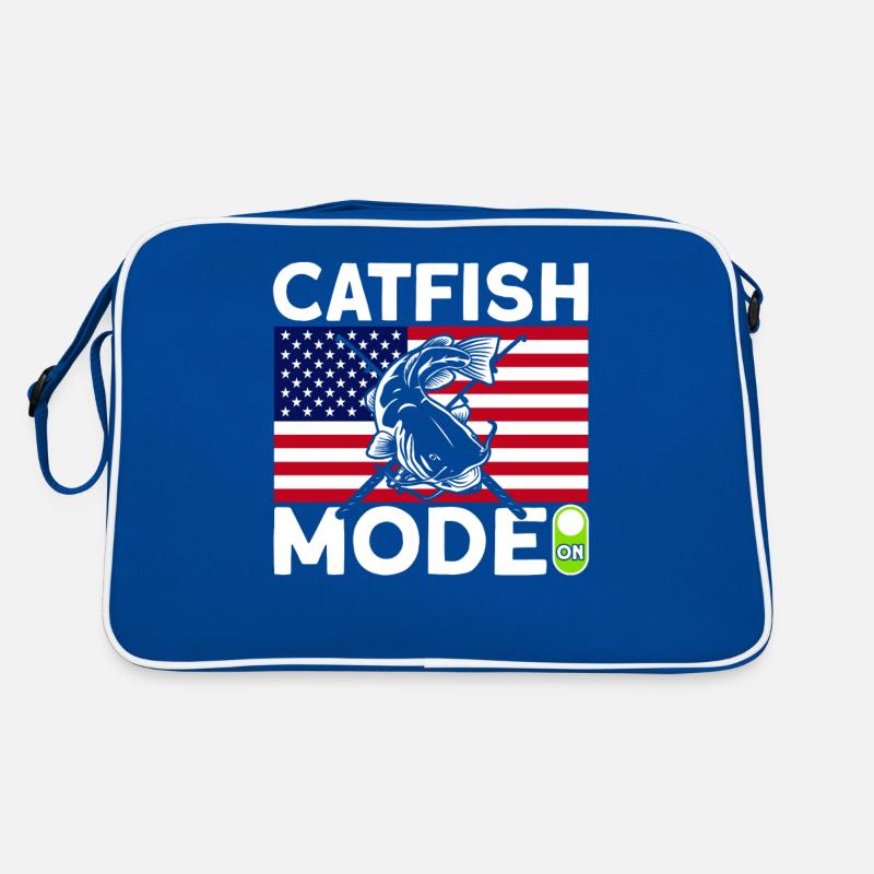 Mode poisson-chat sur cadeau de pêche au poisson-chat Sac Retro