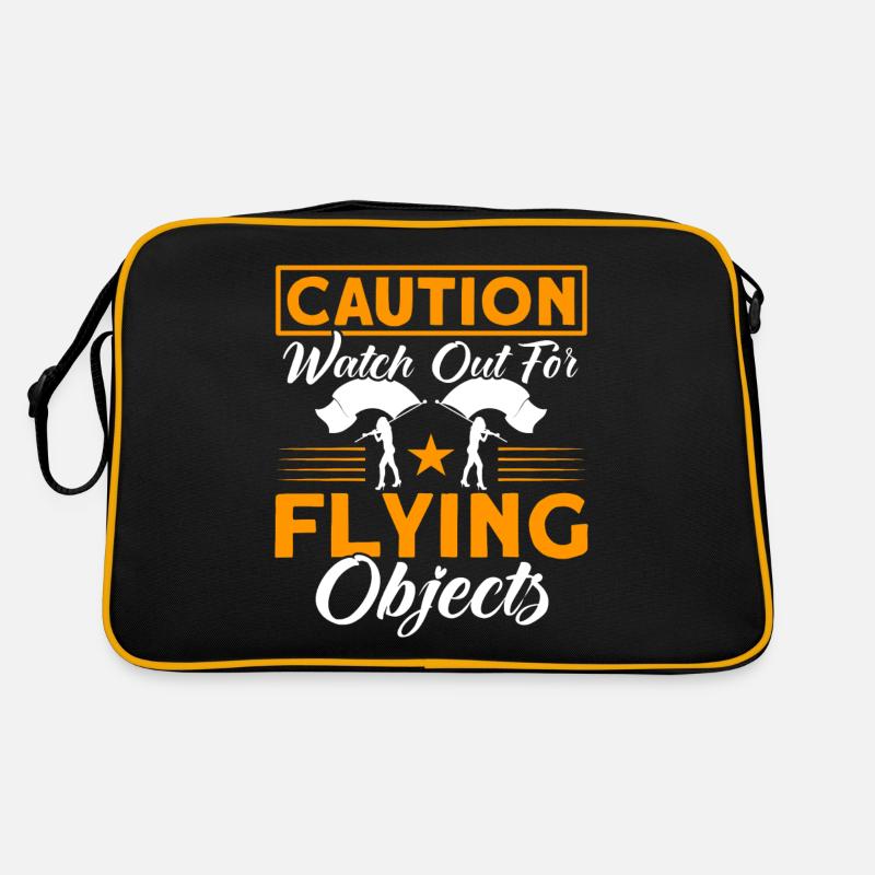 Beware of flying objects Flag guard G Retro Bag
