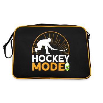 Cadeau du mode hockey au hockey sur gazon - Sac Retro - noir/or - Dos