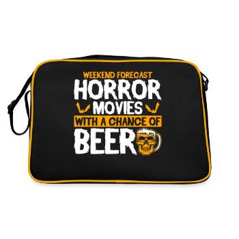 Creepy Movies Film d’horreur Scary Movie Gift - Sac Retro - noir/or - Dos
