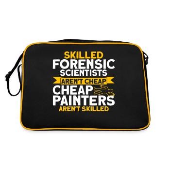 Are not cheap forensic science - Retro Bag - black/gold - Back