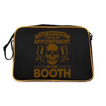 Appointment in the cabin car paint gift - Retro Bag - black/gold - Back