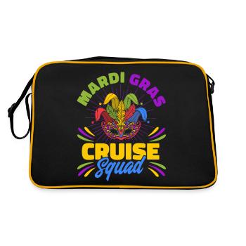 Mardi Gras Cruise Squad Mardi Gras Cadeau - Sac Retro - noir/or - Dos