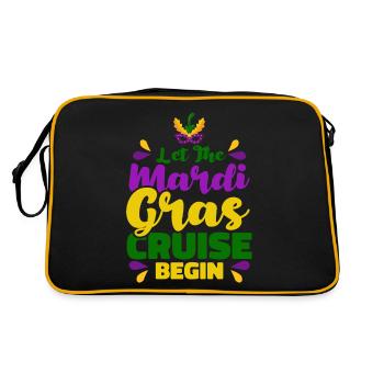 Que la croisière Mardi Gras commence Mardi Gra - Sac Retro - noir/or - Dos