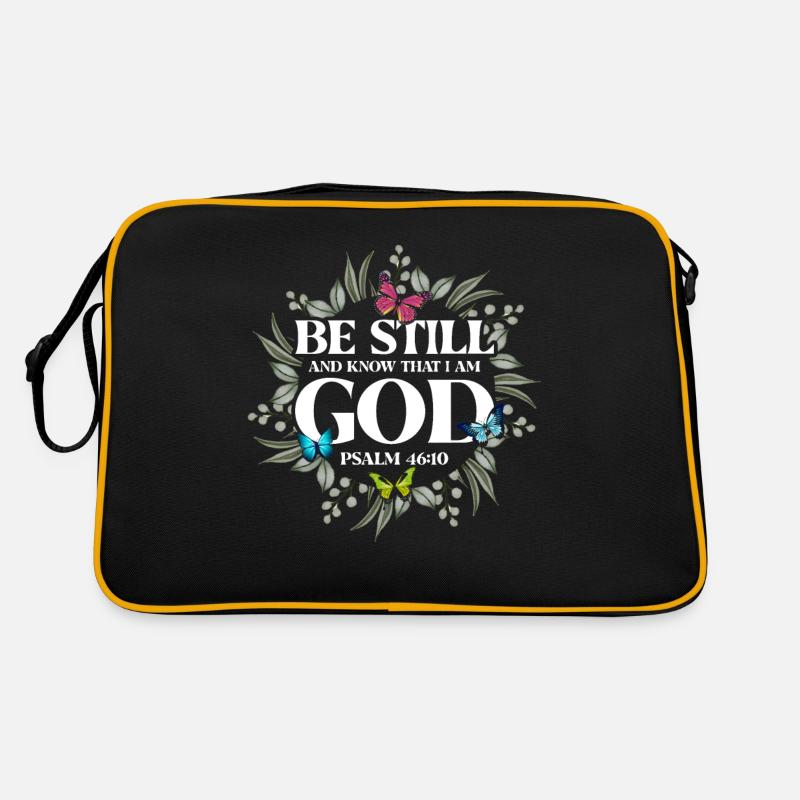 Inspirierend Christlich Religiös Geschenk - Retro Tasche - Schwarz/Gold