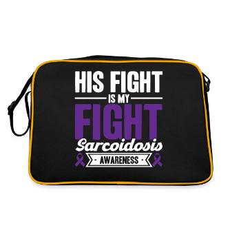 Sarcoidosis Awareness Sarcoidosis Support Sa - Retro Bag - black/gold - Back