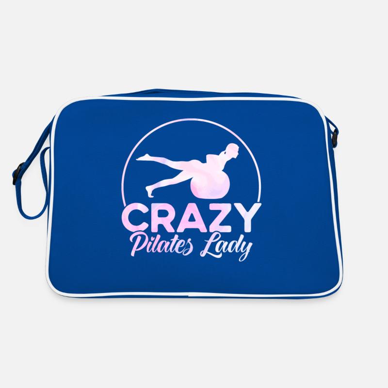 Pilates Verrückte Pilates Lady Geschenk Retro Tasche