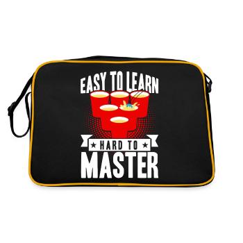 Beer Pong Champion Easy to learn, hard to learn - Retro Bag - black/gold - Back