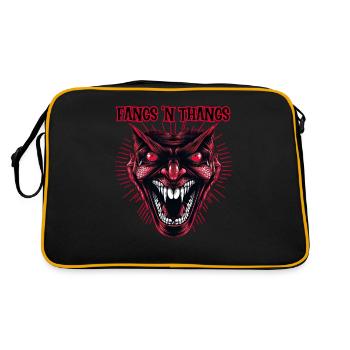 goule démoniaque, Fangs 'n Thangs - Sac Retro - noir/or - Dos