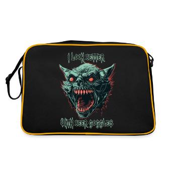 Lunettes de bière de goule démoniaque - Sac Retro - noir/or - Dos