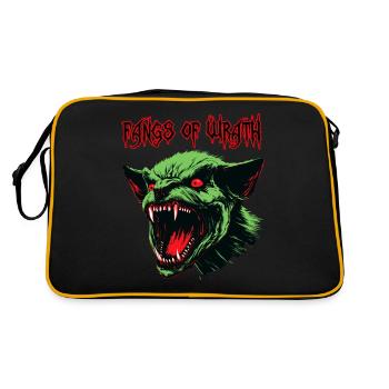 Orc démoniaque, de colère - Sac Retro - noir/or - Dos