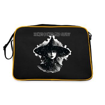 Witch, Hokus Pokus and Stuff, Halloween - Retro Bag - black/gold - Back