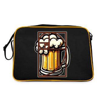 Bière Perfection Nombre d’Or Fibonacci Funny - Sac Retro - noir/or - Dos