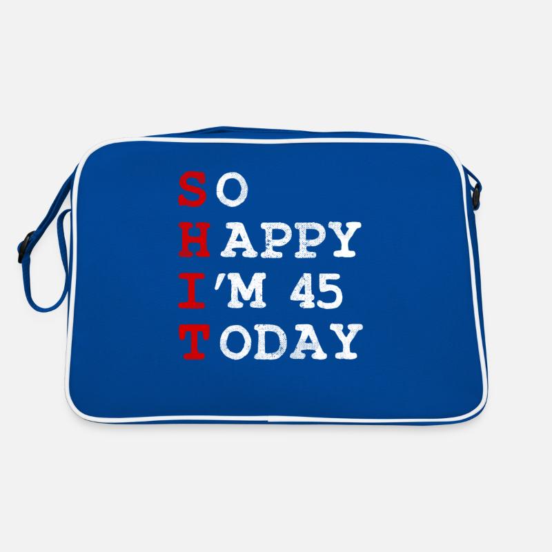 Anniversaire 45 Anniversaire Année Naissance Drôle Sac Retro