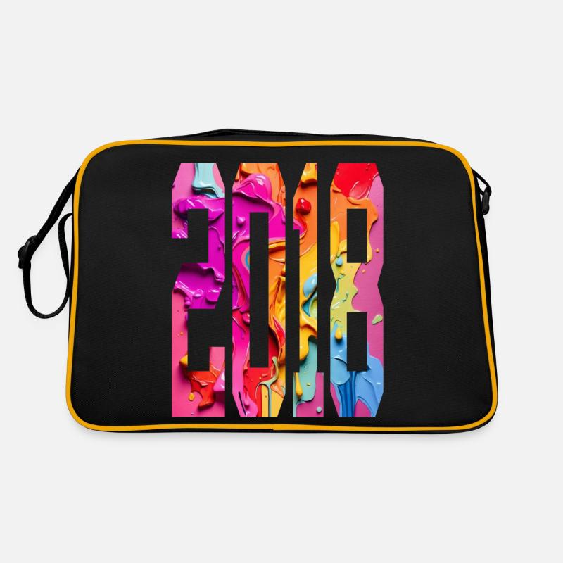 BUNT 8. GEBURTSTAG 2018 Retro Tasche
