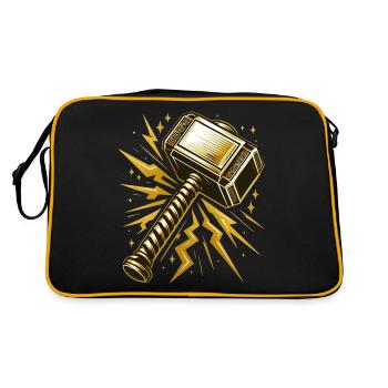 thor's hammer - Retro Bag - black/gold - Back