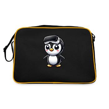 Mignon Pingouin VR Gamer Comic Gaming - Sac Retro - noir/or - Dos