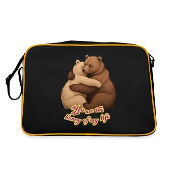 Tu es le miel de ma vie - Sac Retro - noir/or - Dos