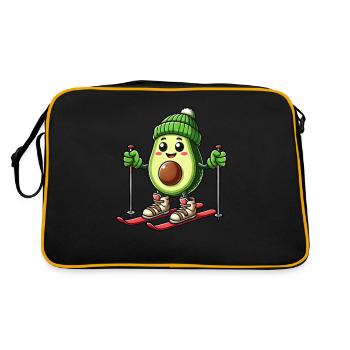 Vacances aux sports d’hiver à l’avocat - Sac Retro - noir/or - Dos