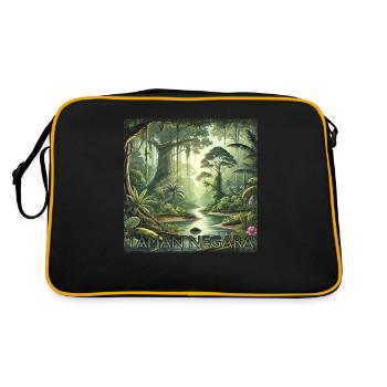 Taman Negara Forêt tropicale Malaisie Rivière tropicale - Sac Retro - noir/or - Dos