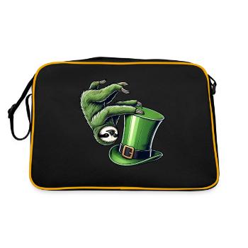 St. Patrick’s paresseux trèfle équilibre sur les mains - Sac Retro - noir/or - Dos