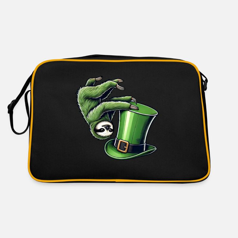 St. Patrick’s paresseux trèfle équilibre sur les mains Sac Retro