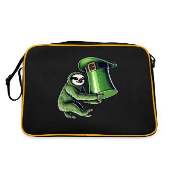 Chapeau haut de forme paresseux de la Saint-Patrick vert - Sac Retro - noir/or - Dos