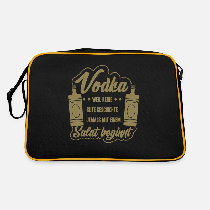 Vodka Spruch Keine gute Geschichte beginnt mit Sal Retro Tasche